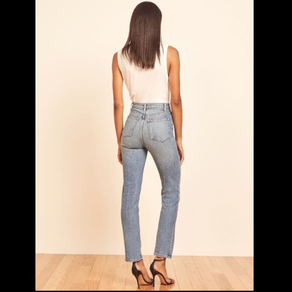 Reformation Liza high rise straight jeans - Picture 2 of 7